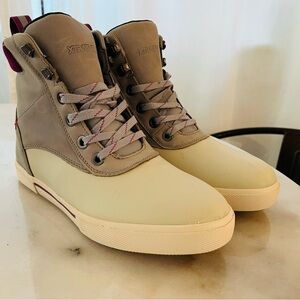 Xtratuf Waterproof Cream and Gray High-Top Sneakers